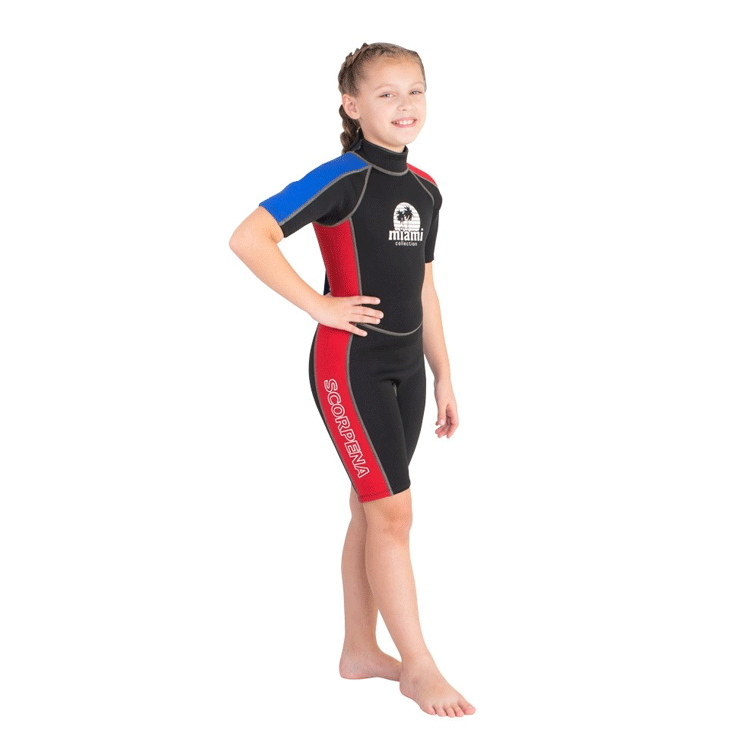 Wetsuit Scorpena Miami Kids Shorty, 3mm