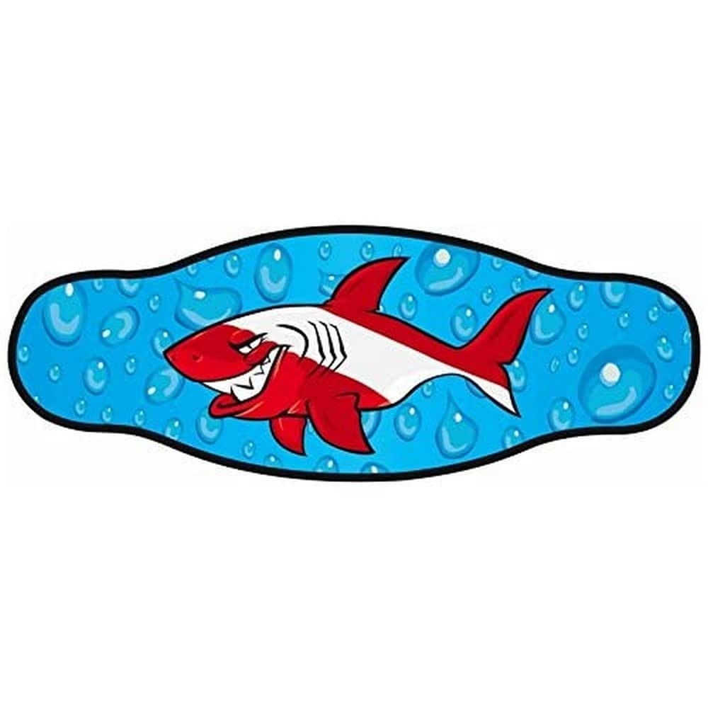 Neoprene strap for mask Best Divers, shark