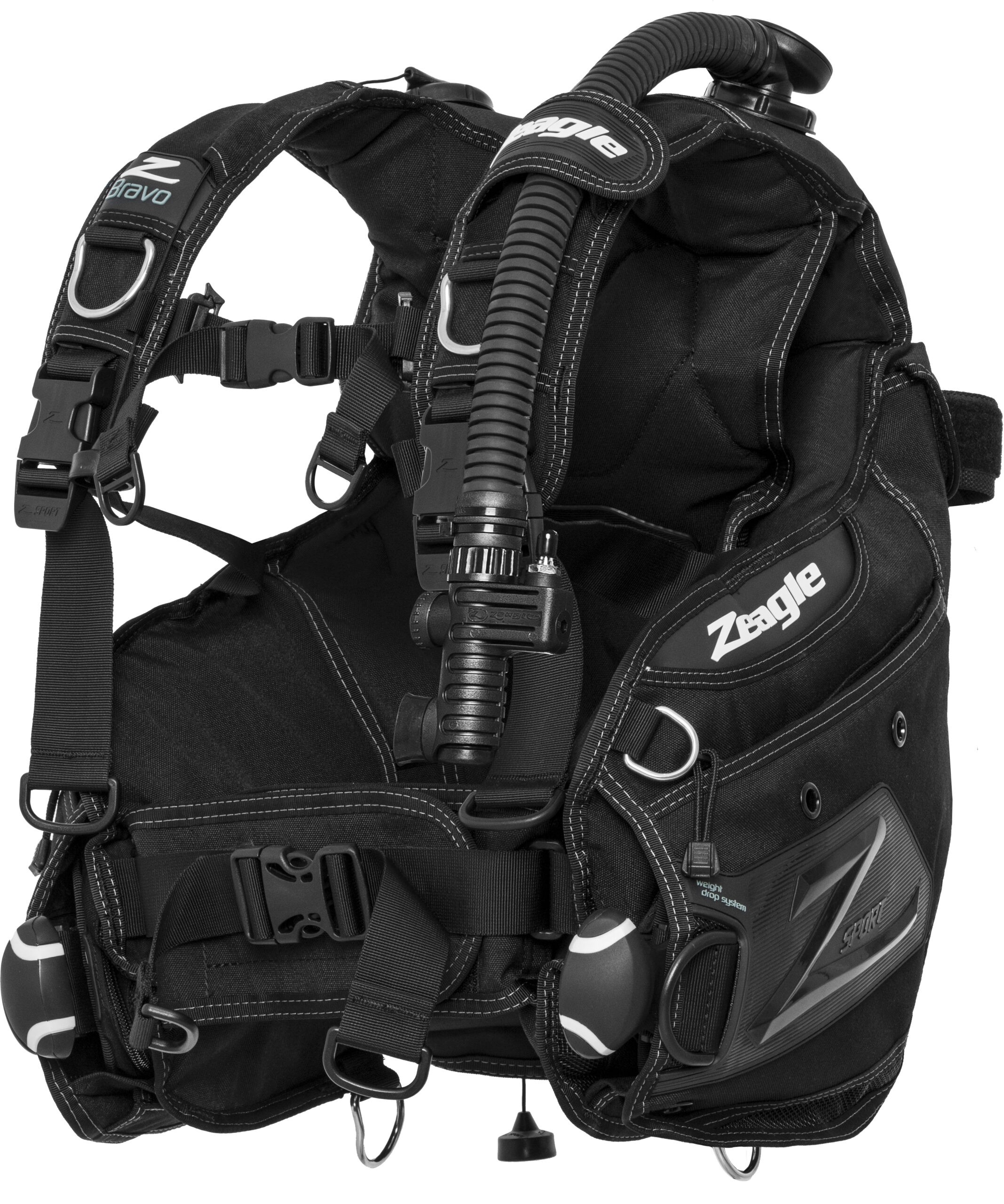 BCD Zeagle Bravo with inflator, hose and RE valve