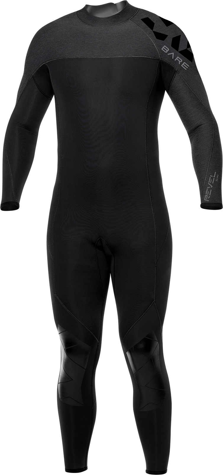 Wetsuit BARE Revel Full, 5 mm, grey