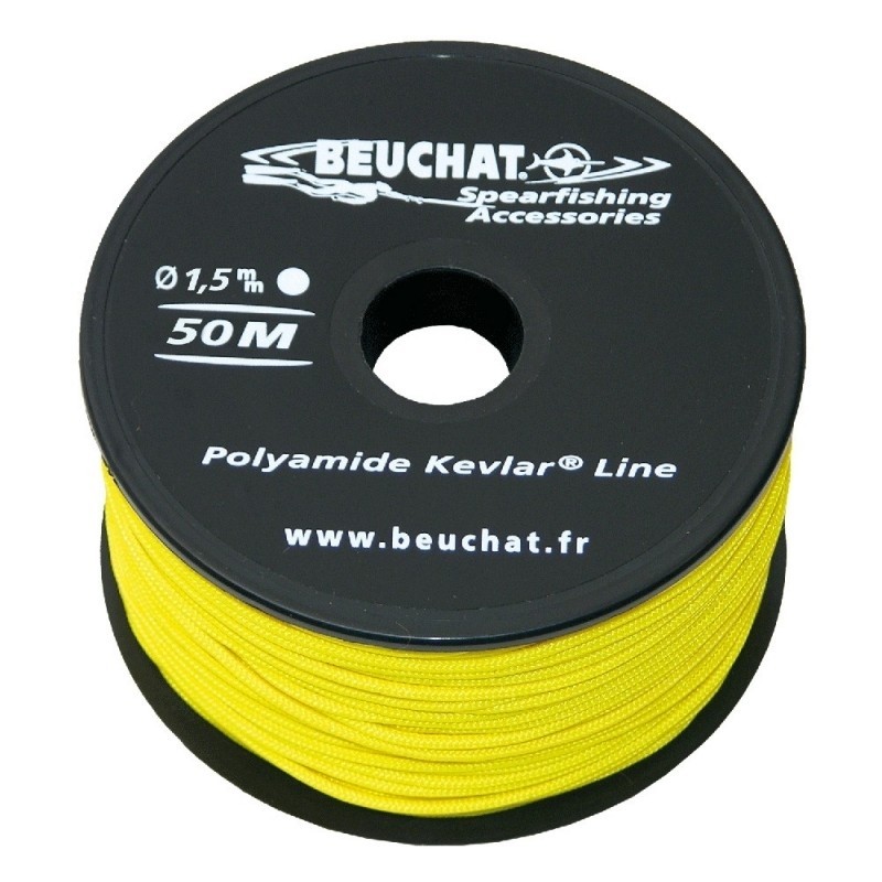 Reel Beuchat kevlar, 1,5mm, 150kg, 100 meters