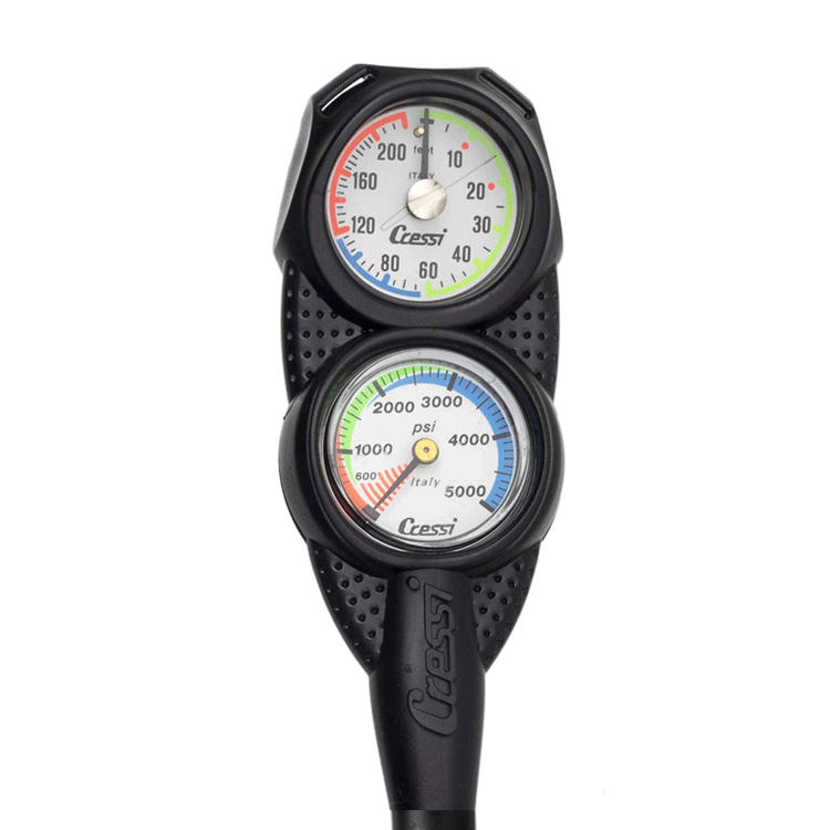 Console Cressi - depth gauge and pressure gauge (PSI)