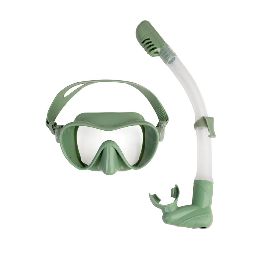 Snorkeling set Scorpena, green