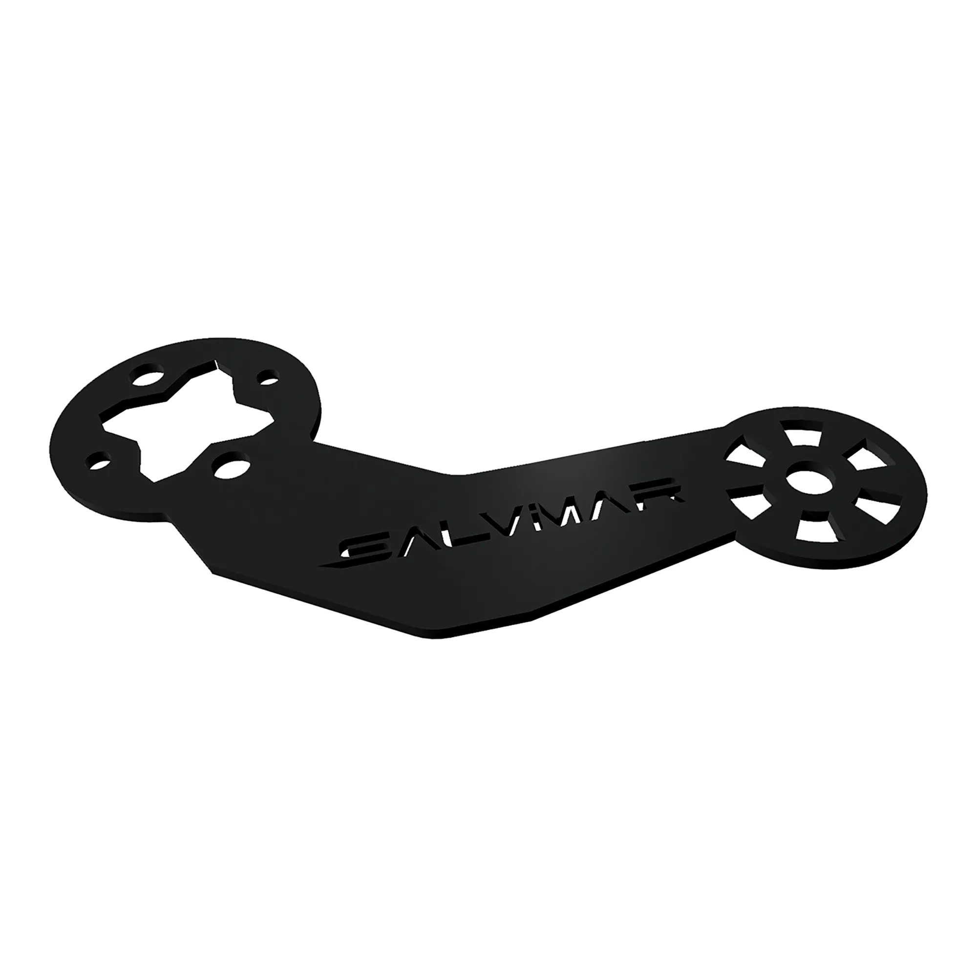 Camera mount for Salvimar rubber speargun, black aluminium
