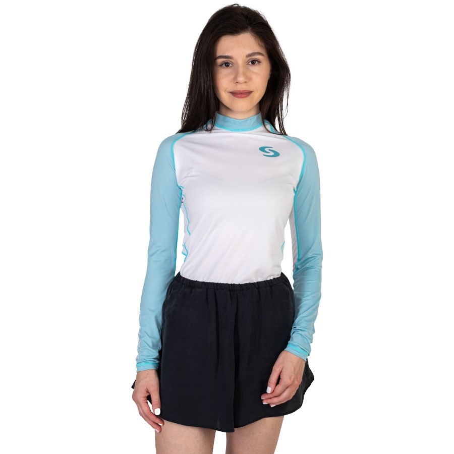 Rashguard Scorpena REEF, white & blue
