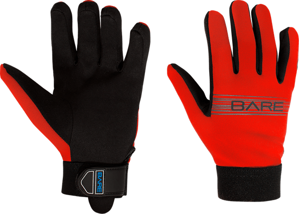 Gloves Bare Tropic Sport Gloves, red, 2mm