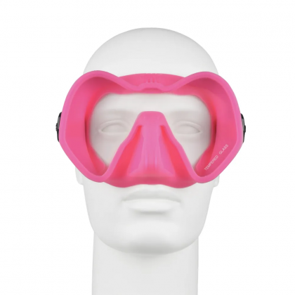 Mask C4 Skyline, pink, with anti-fog coating