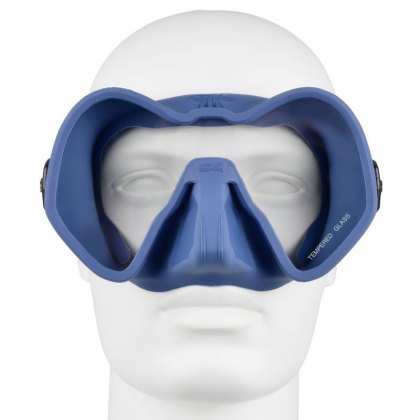 Mask C4 Skyline, blue, with anti-fog coating
