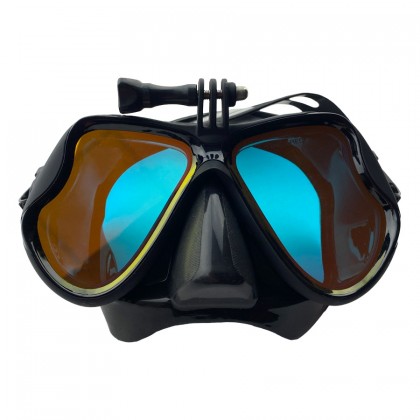 Mask Scorpena X2 with a mounting for underwater camera, coated